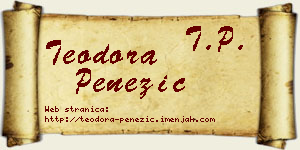 Teodora Penezić vizit kartica